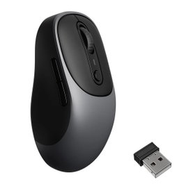 Keychron BM24-C61 PAW3212 Ratón láser inalámbrico USB-C Gris