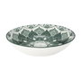 Home Deco Factory Vajilla Porcelana 12 Piezas Mandala Verde - 4 Platos 19cm, 4 Platos 20cm, 4 Platos 27cm - Apto Microondas y Lavavajillas