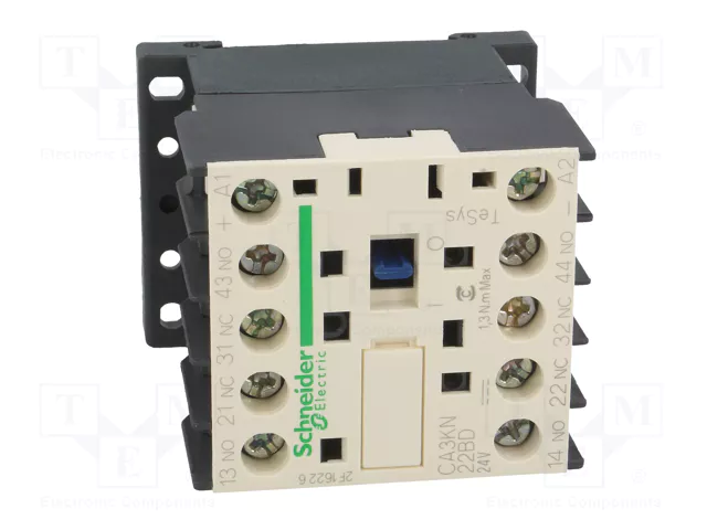 SCHNEIDER ELECTRIC Contactor TeSys D 4-polar 24VDC 10A