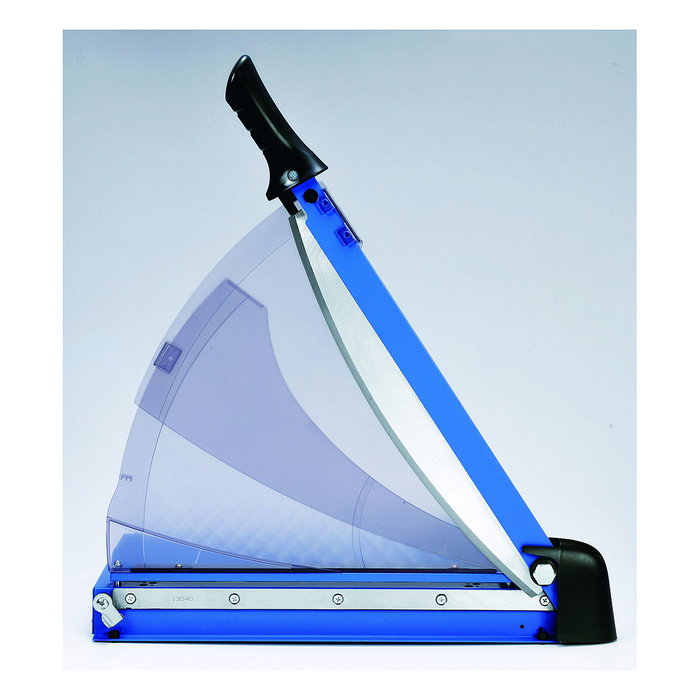 Olympia G 3640 Cortadora de Papel y Guillotina Manual para Formato A4, Capacidad 40 Hojas, 36 cm, Negro/Azul