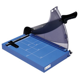 Olympia G 3640 Cortadora de Papel y Guillotina Manual para Formato A4, Capacidad 40 Hojas, 36 cm, Negro/Azul