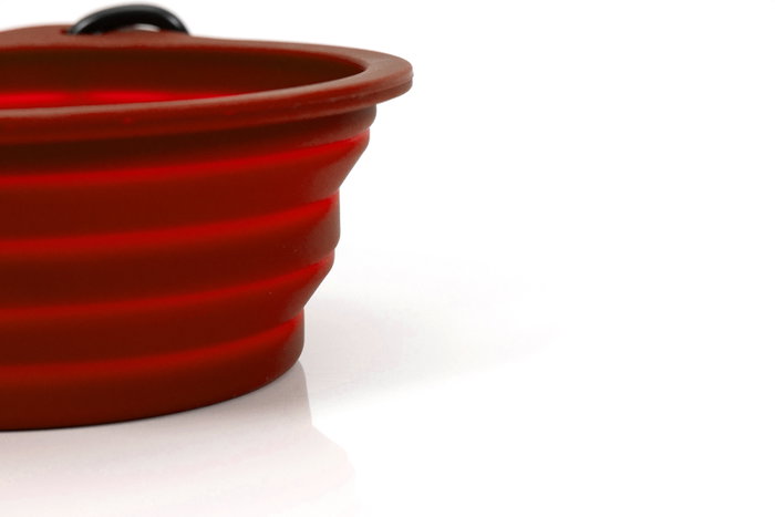 Gloria Comedero Plegable 550 mL Rojo (Set de 120)