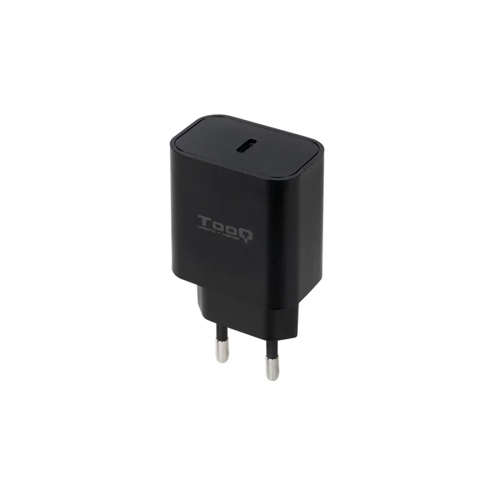 TooQ Cargador de Pared USB-C PD20W Negro Interior Corriente Alterna TooQ Cargador de Pared USB-C PD20W Negro Interior Corriente Alterna