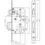 Yale Cerradura de embutir Y60R-A50/N con agujero para cilindro