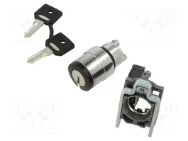 SCHNEIDER ELECTRIC Interruptor rotativo con llave Harmony XB4 Negro