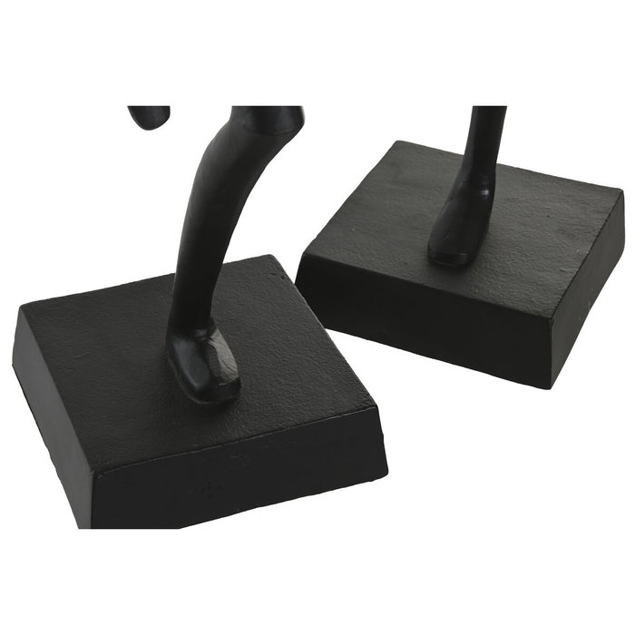 DKD Home Decor Figura de Aluminio Baile Surtido de 2 Piezas Negra DKD Home Decor Figura de Aluminio Baile Surtido de 2 Piezas Negra
