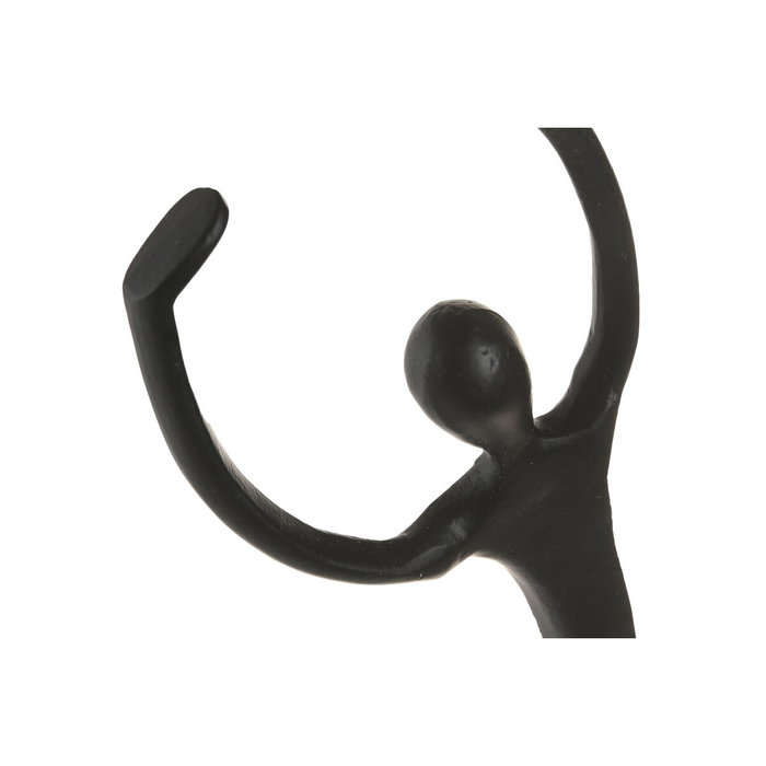 DKD Home Decor Figura de Aluminio Baile Surtido de 2 Piezas Negra DKD Home Decor Figura de Aluminio Baile Surtido de 2 Piezas Negra