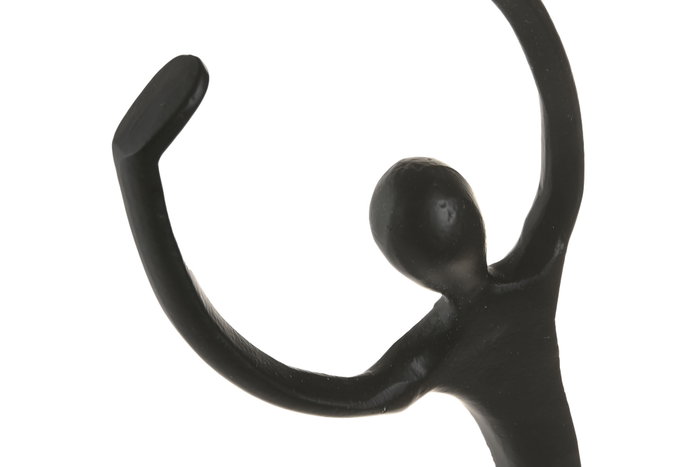 DKD Home Decor Figura de Aluminio Baile Surtido de 2 Piezas Negra DKD Home Decor Figura de Aluminio Baile Surtido de 2 Piezas Negra