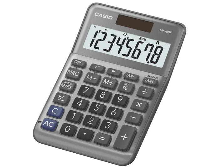 Casio MS-80F Calculadora de sobremesa 8 dígitos color plata Casio MS-80F Calculadora de sobremesa 8 dígitos color plata