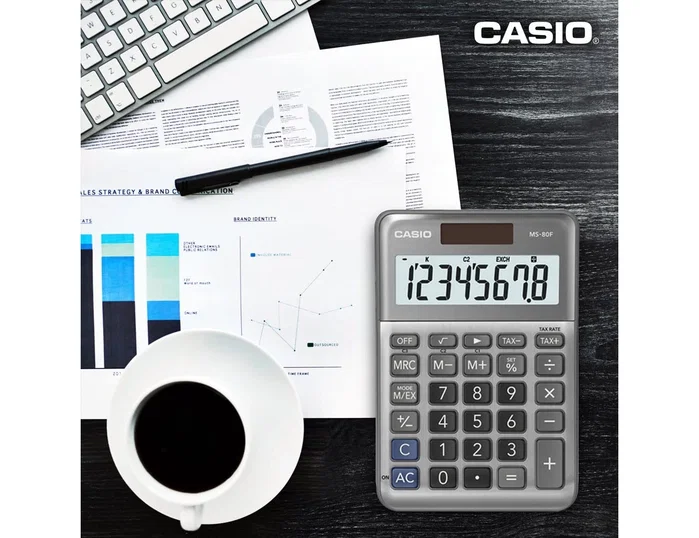 Casio MS-80F Calculadora de sobremesa 8 dígitos color plata Casio MS-80F Calculadora de sobremesa 8 dígitos color plata