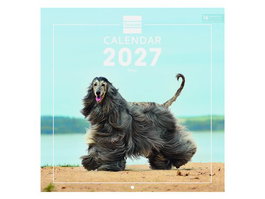 Finocam Calendario de Pared 2027 con Imágenes de Perros 300x300 mm