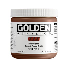 Golden Heavy Body Acrílico Tierra Siena Tostada 473 ml
