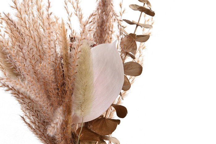 DKD Home Decor Ramo Shabby Malva Crema 4.5 x 22.5 x 9.5 cm (6 Unidades)