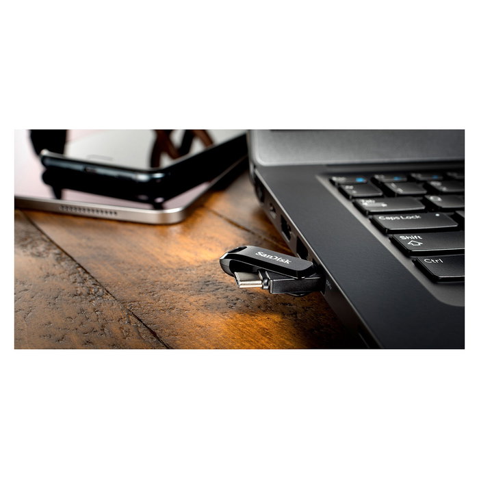 Sandisk Ultra Dual Drive Go USB 3.1 de 512GB Tipo-C y Tipo-A Negro 150MB/s Sandisk Ultra Dual Drive Go USB 3.1 de 512GB Tipo-C y Tipo-A Negro 150MB/s