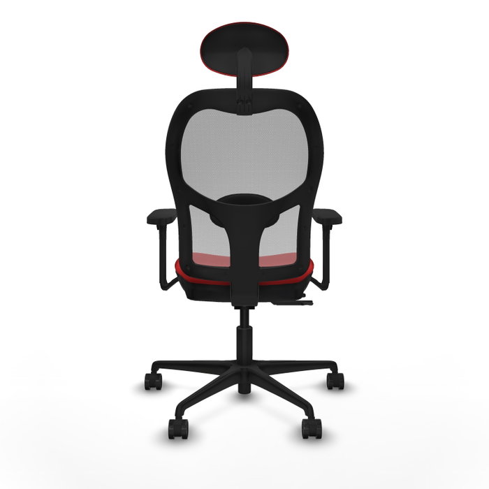 PIQUERAS Y CRESPO Silla de oficina Jorquera con mecanismo Sincro/Traslack Rojo y Gris PIQUERAS Y CRESPO Silla de oficina Jorquera con mecanismo Sincro/Traslack Rojo y Gris