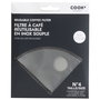 Cook Concept Filtro Café Reutilizable Metal Talla nº4 Lavable Acero Inoxidable Compatible Cafeteras Filtro 16,5x12 cm