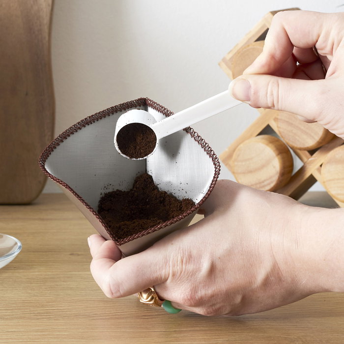 Cook Concept Filtro Café Reutilizable Metal Talla nº4 Lavable Acero Inoxidable Compatible Cafeteras Filtro 16,5x12 cm