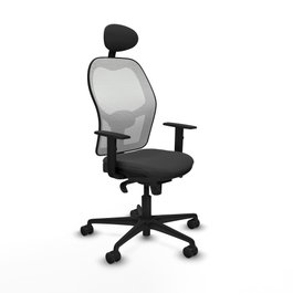 PIQUERAS Y CRESPO Silla de oficina Jorquera Gris oscuro y Blanco