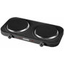 Mesko MS 6509 Hornillo Eléctrico Doble, 2 Zonas de Cocinado 15,5 cm, 2000 W, Negro