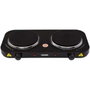 Mesko MS 6509 Hornillo Eléctrico Doble, 2 Zonas de Cocinado 15,5 cm, 2000 W, Negro