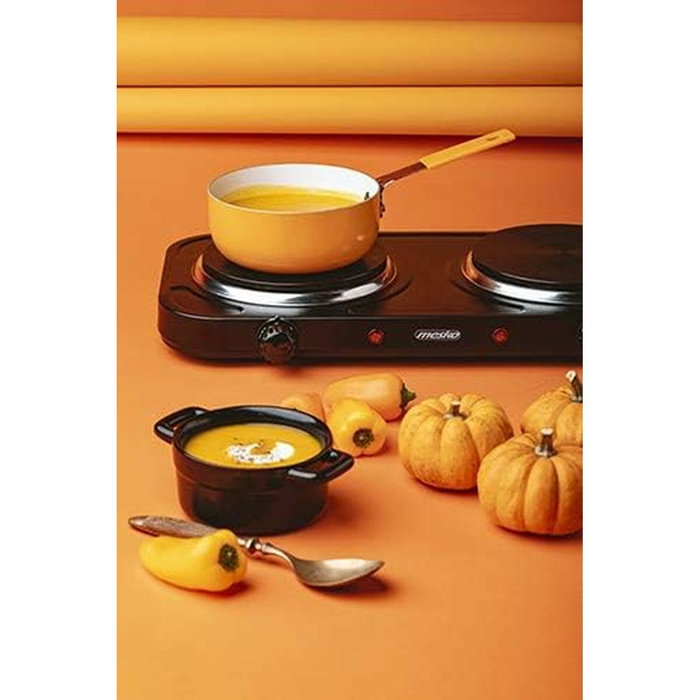 Mesko MS 6509 Hornillo Eléctrico Doble, 2 Zonas de Cocinado 15,5 cm, 2000 W, Negro Mesko MS 6509 Hornillo Eléctrico Doble, 2 Zonas de Cocinado 15,5 cm, 2000 W, Negro