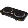 Mesko MS 6509 Hornillo Eléctrico Doble, 2 Zonas de Cocinado 15,5 cm, 2000 W, Negro