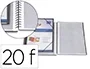 Carpeta Pardo Escaparate con Espiral 20 Fundas Folio Personalizable Color Negra