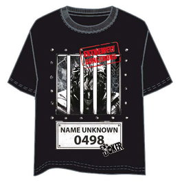 DC Comics Camiseta de manga corta con estampado del Joker, modelo Prision, para adulto - Talla L