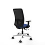 PIQUERAS Y CRESPO Silla de oficina Zulema con mecanismo Sincro/Traslack Azul marino y Negro
