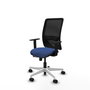PIQUERAS Y CRESPO Silla de oficina Zulema con mecanismo Sincro/Traslack Azul marino y Negro