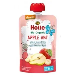 HOLLE Smoothie Apple Ant Manzana-Plátano 6 Meses 100Gr