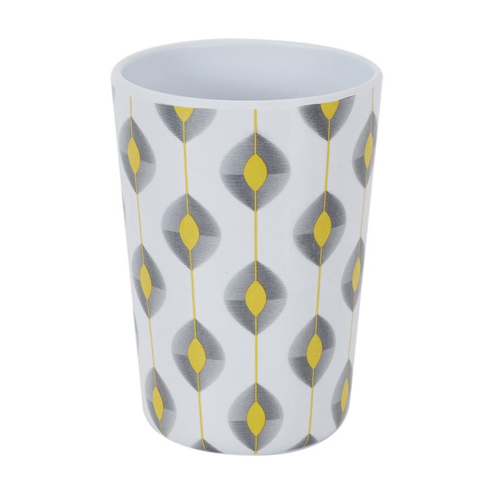 Home Deco Factory Vaso Zeste 200 Ml Melamina Diámetro 7 Cm Altura 10 Cm Modelos Ácido Limones Hojas