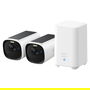 EUFY Kit eufyCam E40 (T8144*2) con HomeBase 2 - Cámara Seguridad Exterior IP Inalámbrica, 2K, Visión Nocturna, Resistente IP66, Batería/Solar, Compatible con Alexa/Google Home