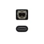 Nanocable Cable de Impresora USB 2.0 de USB-B Macho a USB-C Macho, 1m, Negro