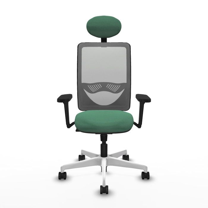 PIQUERAS Y CRESPO Silla de oficina Zulema con mecanismo Sincro, Verde esmeralda y Gris PIQUERAS Y CRESPO Silla de oficina Zulema con mecanismo Sincro, Verde esmeralda y Gris