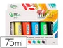 Liderpapel Témpera gouache caja de 6 tubos de 75 ml colores surtidos