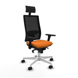 PIQUERAS Y CRESPO Silla de oficina Horna Naranja y Negro
