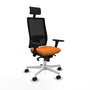 PIQUERAS Y CRESPO Silla de oficina Horna Naranja y Negro