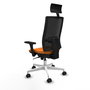 PIQUERAS Y CRESPO Silla de oficina Horna Naranja y Negro