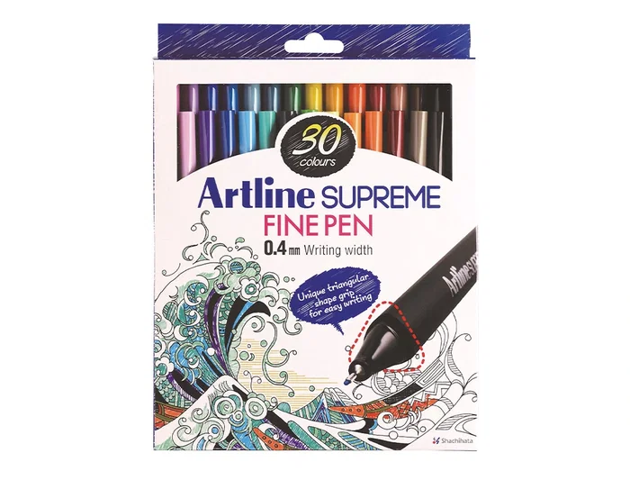 Artline EPFS200 Rotulador Fine Liner Punta de Fibra 0,4 mm Bolsa 30 Unidades Colores Surtidos
