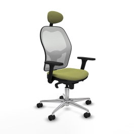 PIQUERAS Y CRESPO Silla de oficina Jorquera Verde oliva y Blanco