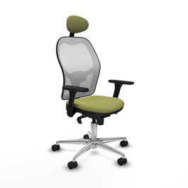 PIQUERAS Y CRESPO Silla de oficina Jorquera Verde oliva y Blanco