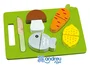 Ambitoys Juego Didáctico Andreutoys Bandeja de Alimentos para Cortar, 21.4x15x3 cm (50x280x210 mm)