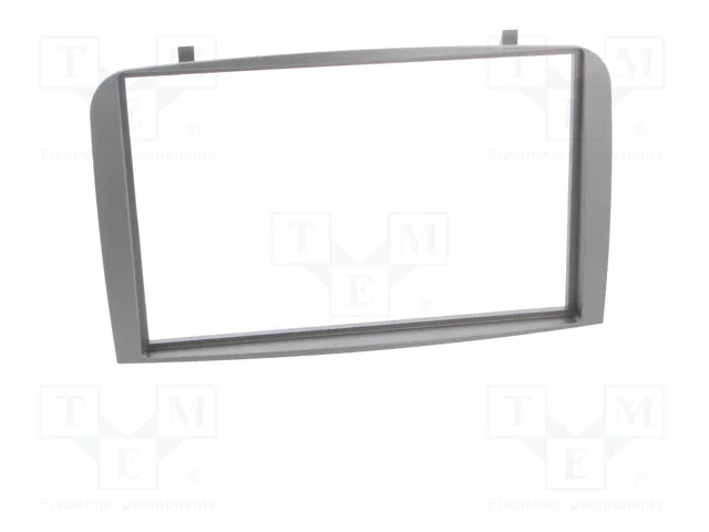 PER.PIC. Bastidor de montaje de radio Alfa Romeo 2 DIN color plata