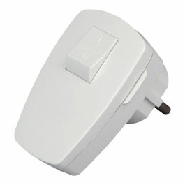 Kopp Clavija 2p+t angular blanca con interruptor