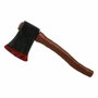 Atosa Hacha de plástico con efecto sangriento y manchas, 42 cm, Negro y Rojo