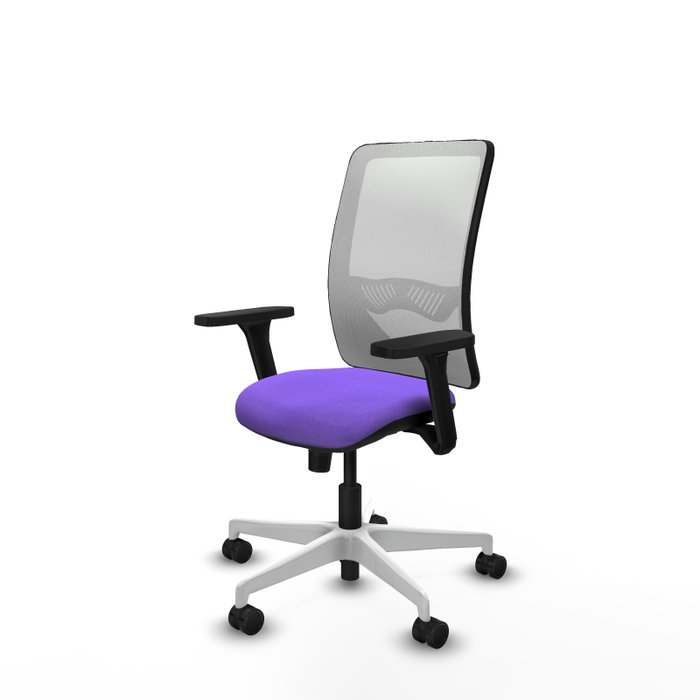 PIQUERAS Y CRESPO Silla de oficina Zulema con mecanismo Sincro, Lila y Blanco PIQUERAS Y CRESPO Silla de oficina Zulema con mecanismo Sincro, Lila y Blanco