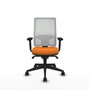 PIQUERAS Y CRESPO Silla de oficina Horna Naranja y Blanco