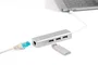 Digitus Hub USB 3.0 Tipo C con 3 Puertos y Gigabit Ethernet DA-70255