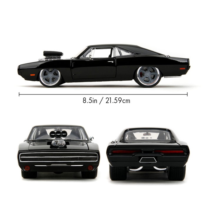 Jada Fast & Furious 1970 Dodge Charger (F10) 1:24 Negro